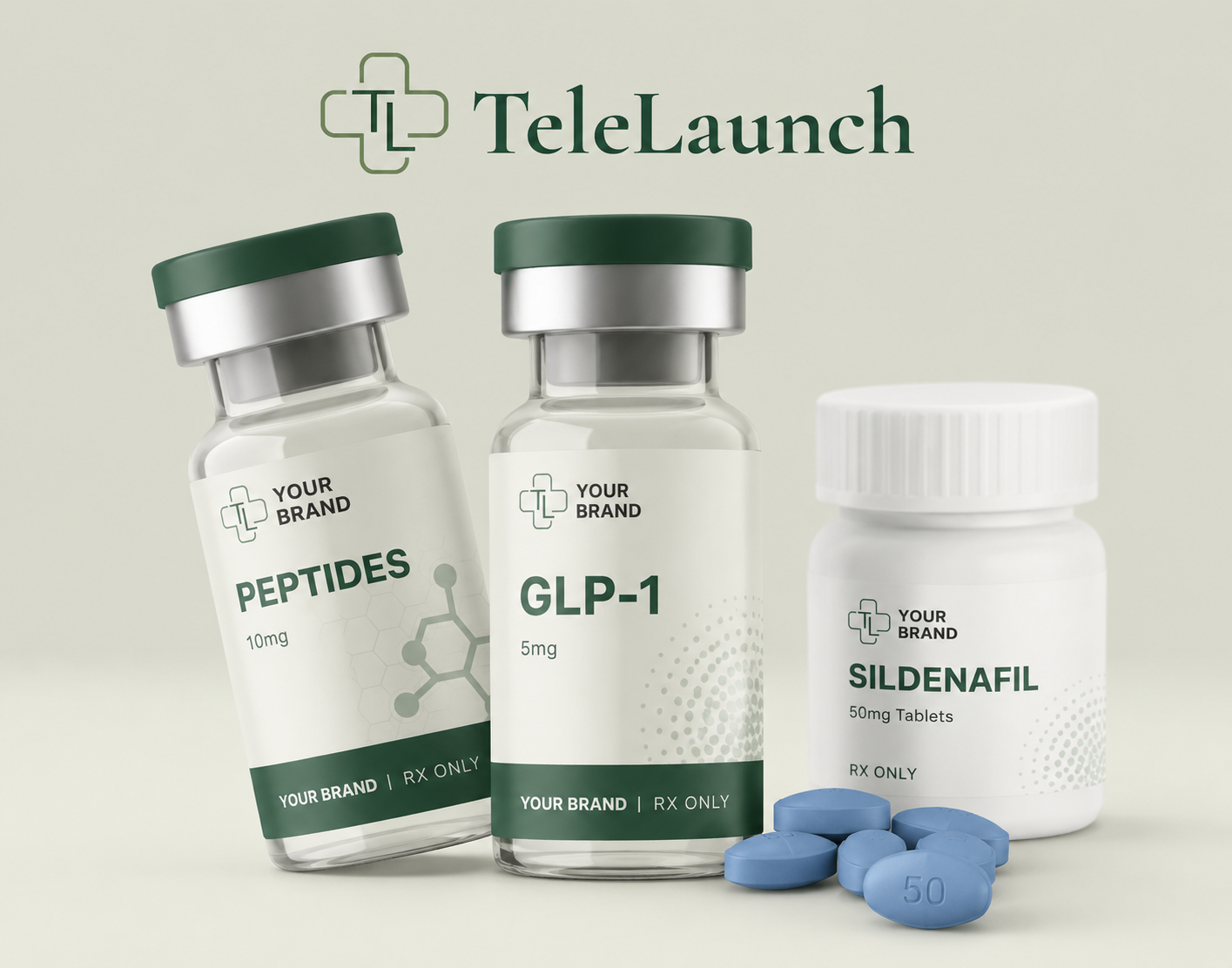 Example product lineup branded under your label